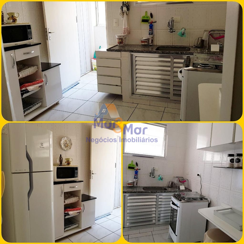 Apartamento na Praia do Tombo,  Astúrias - Guarujá - SP